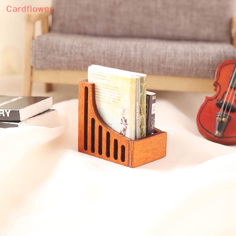 1 Bộ Kệ Sách Mini Để Bàn Trang Trí Nhà Búp Bê Tỉ Lệ 1: 12 Mới