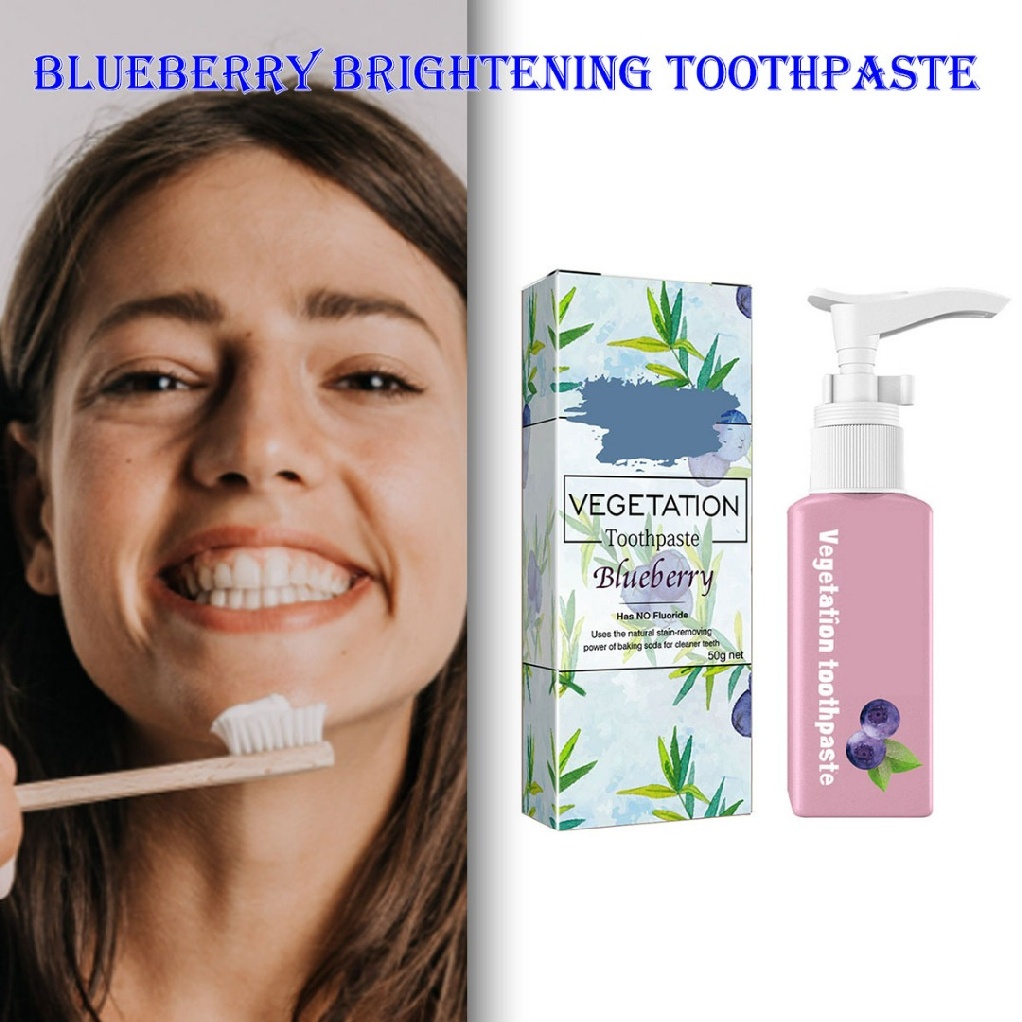 Stain Removal Blueberry Toothpaste Smoke Coffee Tea Reduce Tooth Whitening