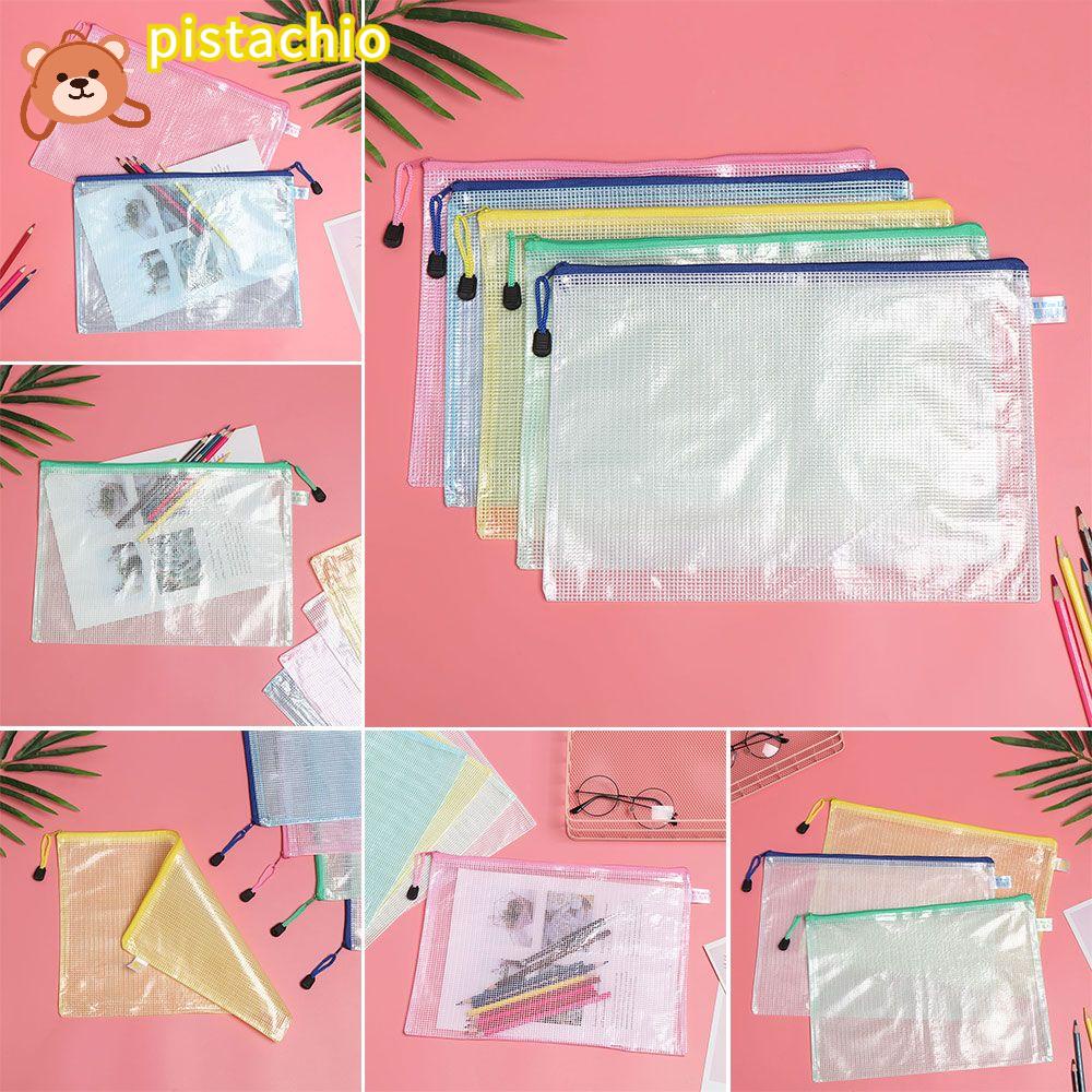 PISTA 1 Túi Lưới Đựng Tài Liệu Bằng Nhựa Chất Lượng Cao