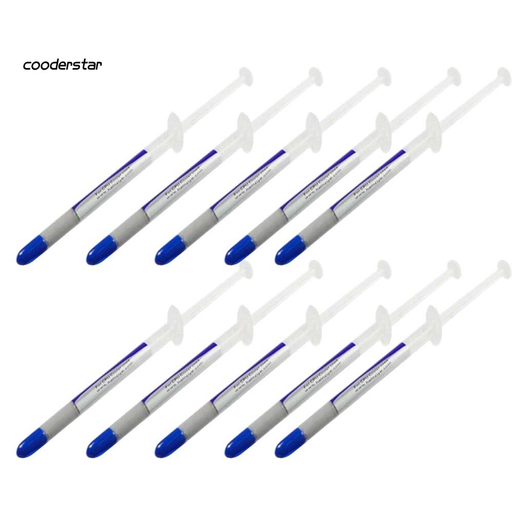 Bộ 10 Ống Silicone Dẫn Mỡ Dẫn Nhiệt Làm Mát