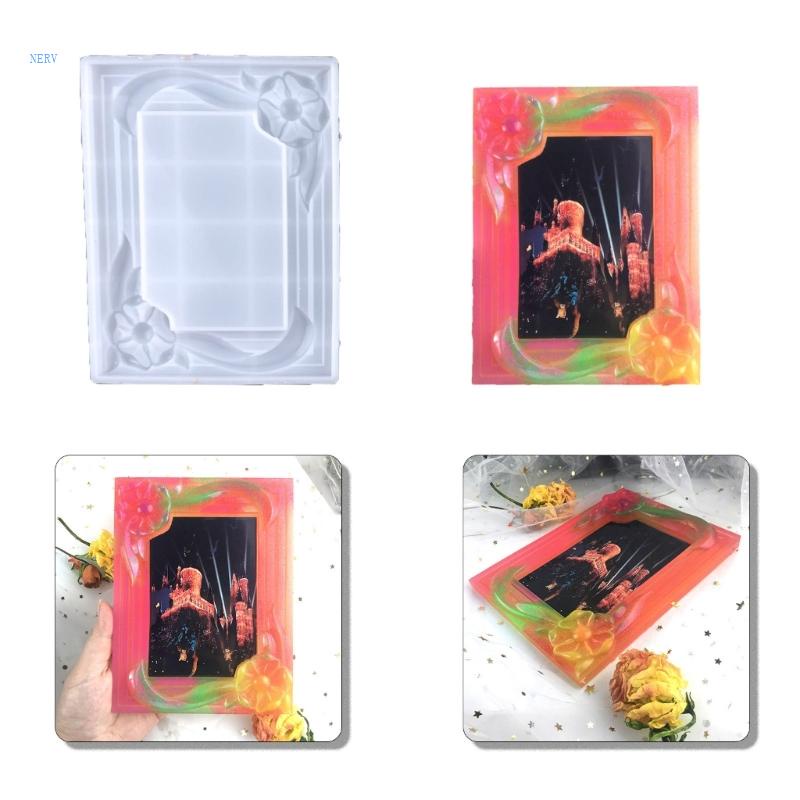 Khuôn Silicone Làm Khung Ảnh Hình Vuông Trang Trí Nhà Cửa