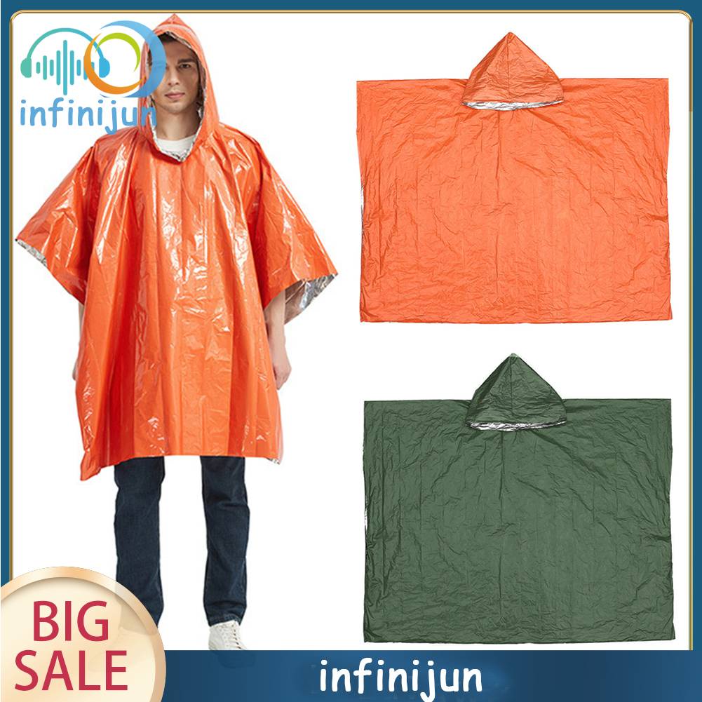 Áo Mưa Khẩn Cấp Bằng Màng Nhôm Đa Năng Tiện Dụng Cho Người Lớn