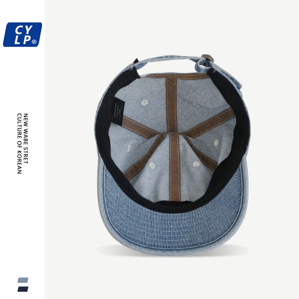 Mũ Lưỡi Trai Denim In Chữ Phong Cách Hiphop Thời Trang Cho Nam Nữ