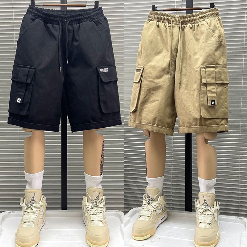 Quần Short Dáng Suông Nhiều Túi Phong Cách Đường Phố Mỹ Thời Trang Mùa Hè Cho Nam