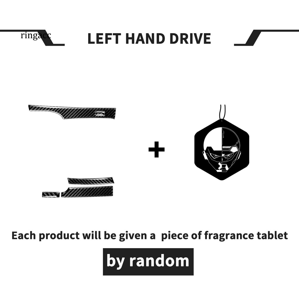 1 Bộ Nhãn Dán Trang Trí Cần Số Tự Dính In Họa Tiết Sợi Carbon Nhỏ Gọn Cho Honda Civic 8th Gen 2006-2011