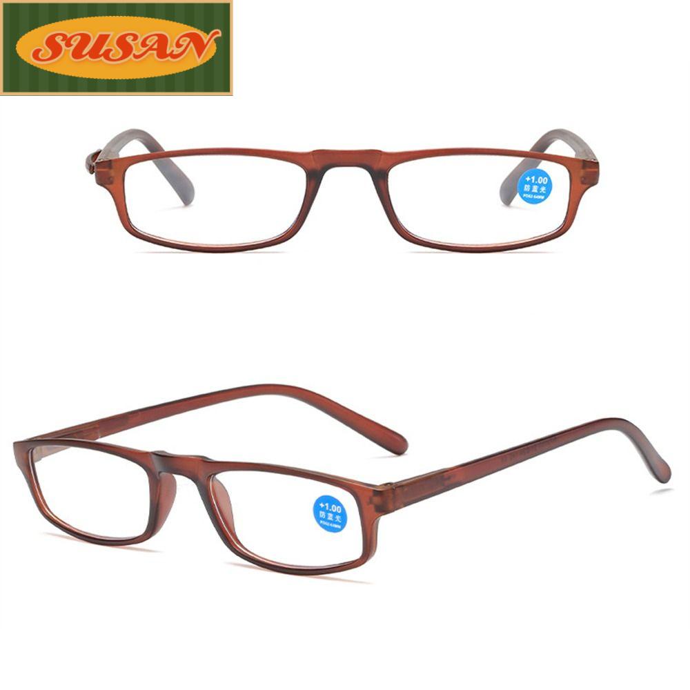 SUSANS Kính Đọc Sách Chống Ánh Sáng Xanh Trong Suốt Thời Trang