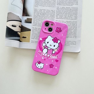 Ốp Điện Thoại Cứng Họa Tiết Mèo Kitty 2 Trong 1 Cho iPhone 11 12 12Pro 12ProMax 13 13Pro 13ProMax 14 14Pro 14ProMax