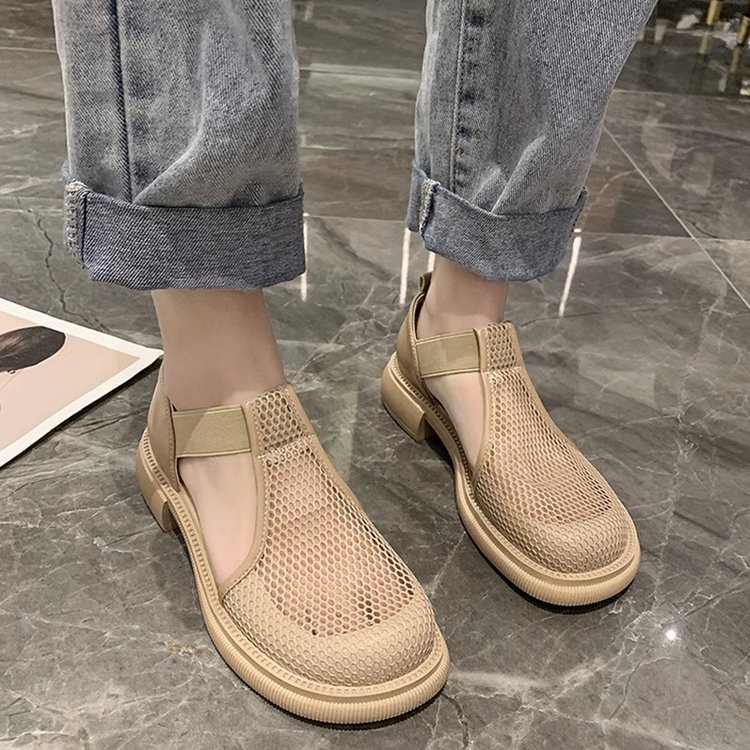 Sandal Phối Lưới Thoáng Khí Thời Trang Mùa Hè 2023 Cho Nữ