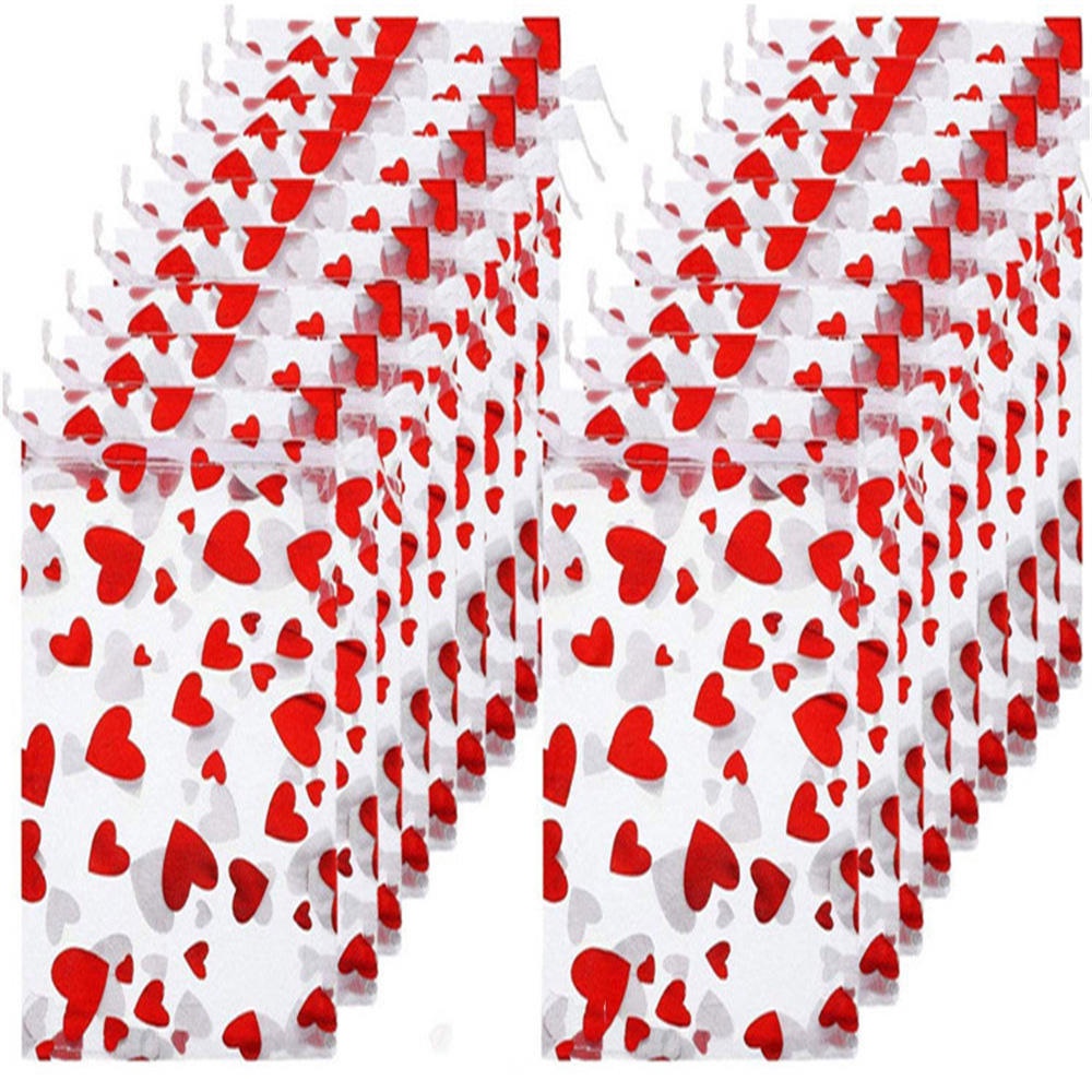 Set 100 Túi Lưới Đựng Quà Màu Sắc Tươi Sáng