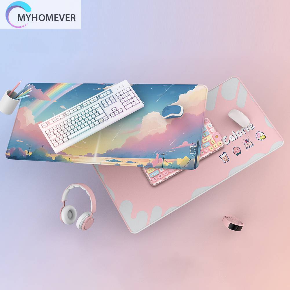 Tấm Lót Chuột Và Bàn Phím Cỡ Lớn Dày Dặn Chống Trượt Tiện Dụng Cho Máy Tính