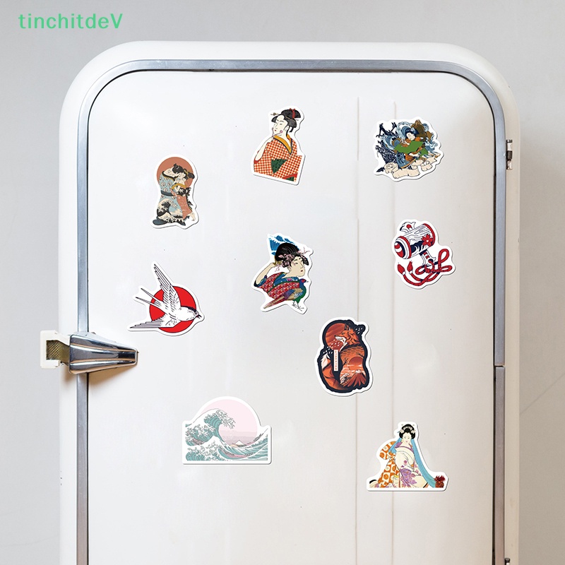 Bộ 50 Nhãn Dán Trang Trí Ván Trượt / Điện Thoại Kiểu Nhật Bản Diy