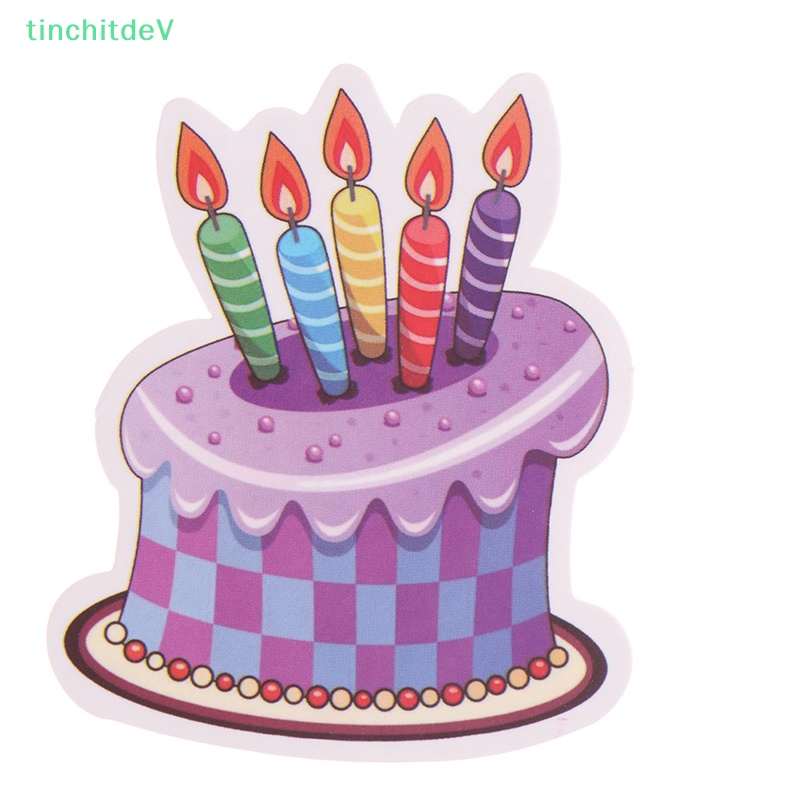 [TinchitdeV] 50 Miếng Dán Hoạt Hình Happy Birthday Trang Trí Laptop Điện Thoại Ván Trượt Xe Hơi [Mới]