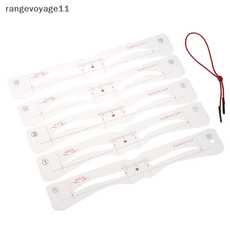 Bộ 12 Khuôn Silicon Kẻ Lông Mày Trang Điểm Chuyên Dụng