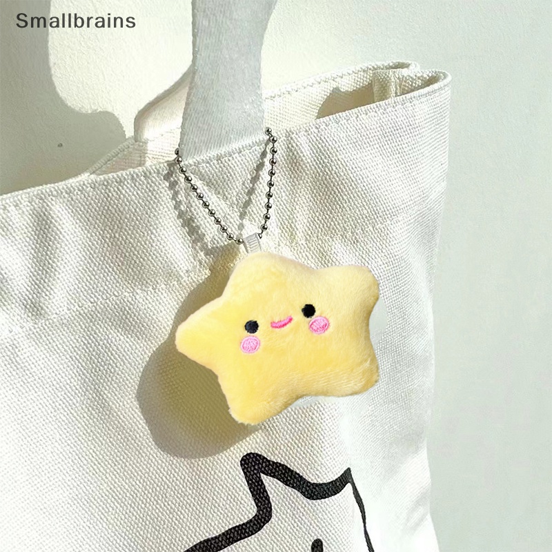 Smbr Móc Chìa Khóa Xe Hơi Hình Ngôi Sao Cười Ngọt Ngào Nhồi Bông Dễ Thương BR