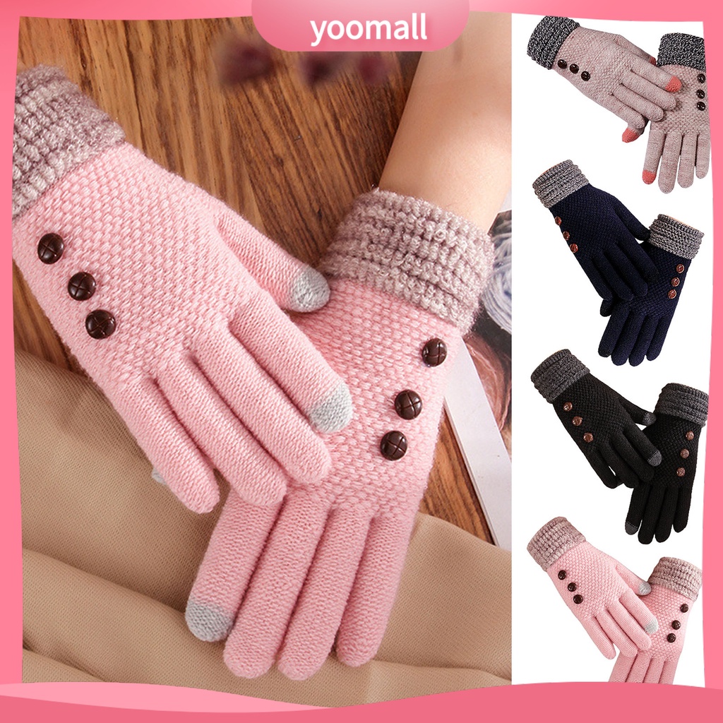 1 Cặp Vỏ Bọc Bảo Vệ Ngón Tay Màn Hình Cảm Ứng Phối Màu Độc Đáo Thời Trang Cho Nữ