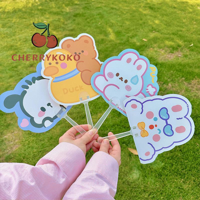 🍒🍒CHERRYKOKO Quạt Cầm Tay Mini Hình Dễ Thương Mùa Hè Dễ Thương Sáng Tạo