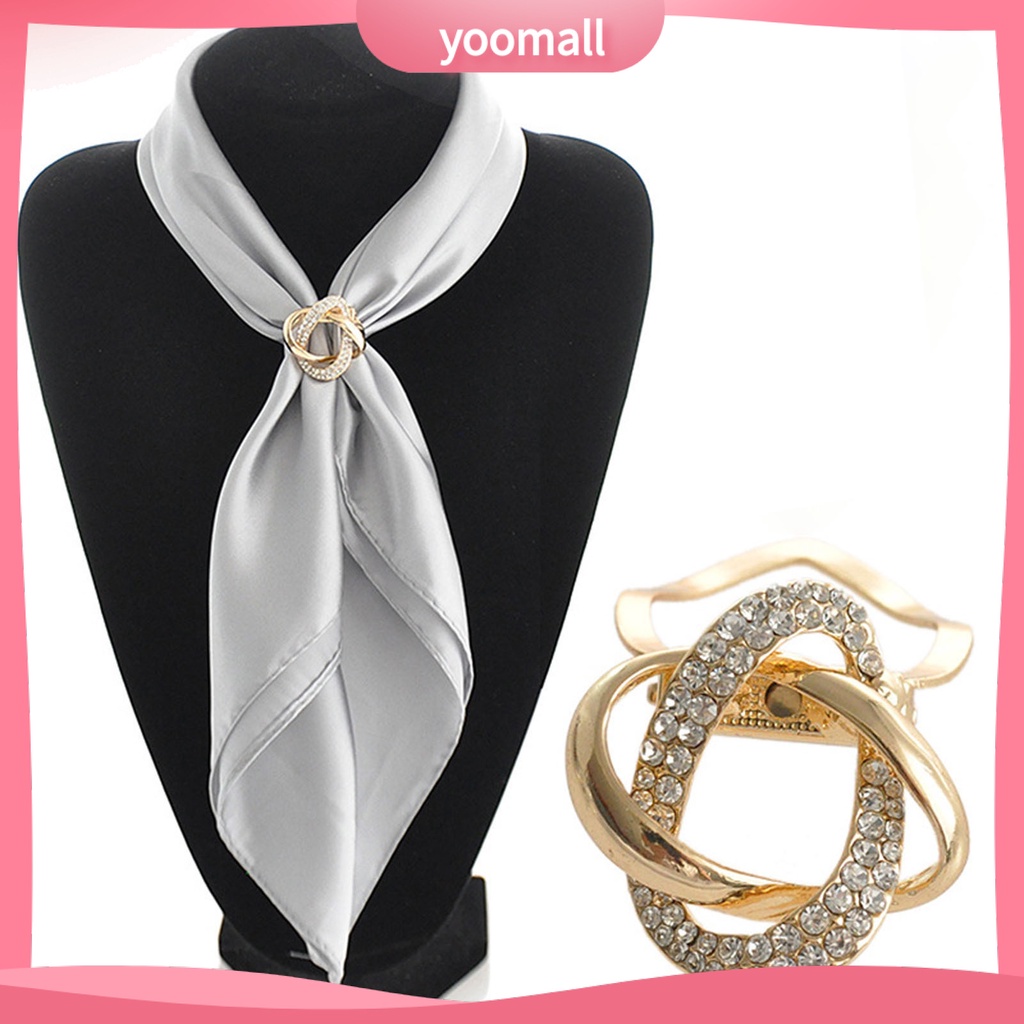 Giá Đỡ Nhẫn / Khăn Quàng Cổ Bằng Hợp Kim Mạ Vàng Chắc Chắn Dùng Hàng Ngày Cho Nữ