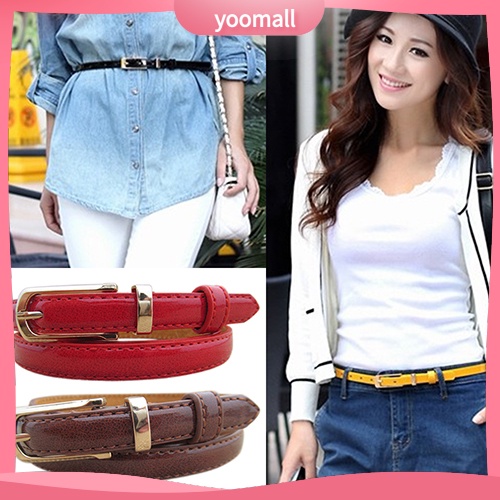 Thắt Lưng Giả Da Màu Kẹo Thời Trang Mùa Hè Cho Nữ