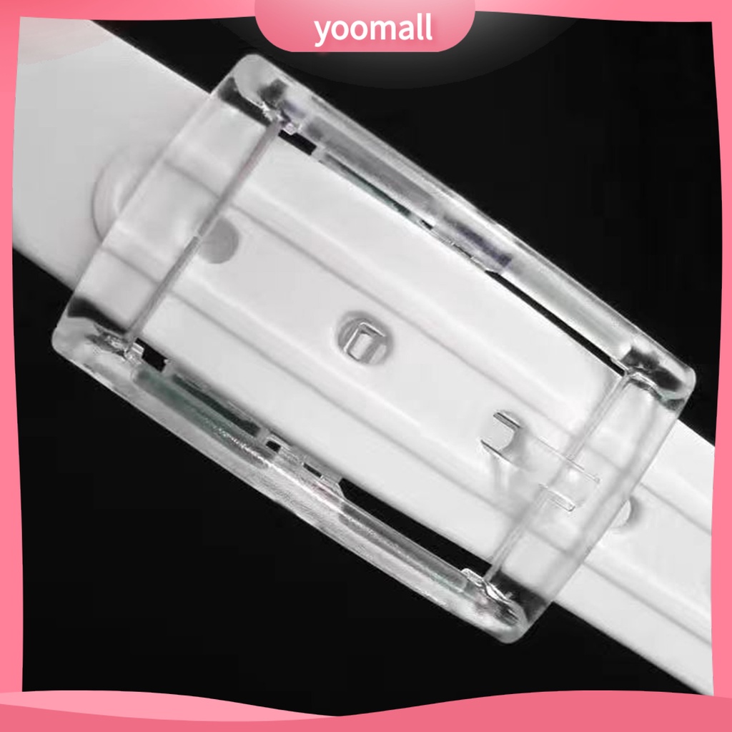 Thắt Lưng Silicone Khóa Ghim Kim Loại Màu Kẹo Cho Nam Nữ