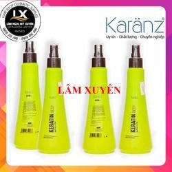 Sữa Xịt nước dưỡng tóc KERATIN MOISTURE LOTION KARANZ collagen giữ màu phục hồi khô xơ hư tổn 250ml :))SIÊU THƠM xanh lá