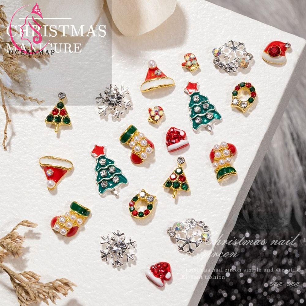 OCEANMAP Phụ Kiện Đính Trang Trí Móng Tay DIY Thời Trang Cho Nữ
