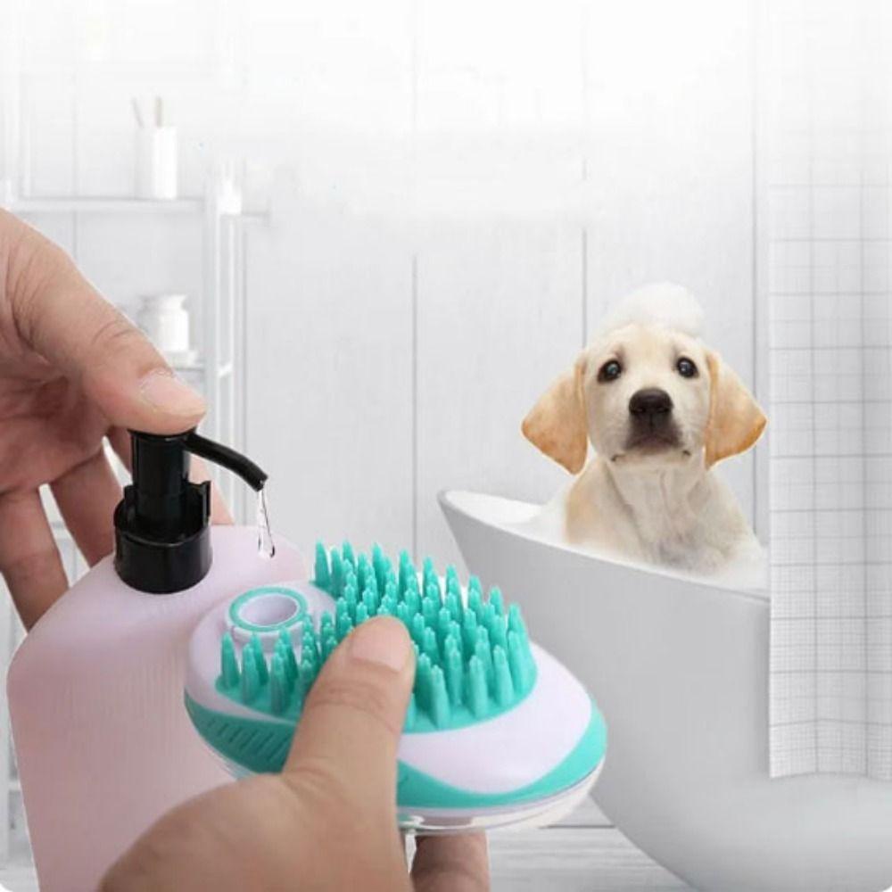 Lược Chải Lông Mềm Mại Bằng ABS Màu Xanh Dương / Xanh Lá Kèm Hộp Đựng Dành Cho Thú Cưng