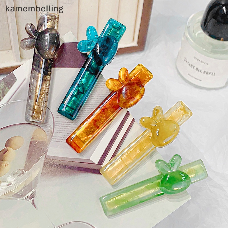 Kẹp Tóc Màu Trơn Hình Thỏ Xinh Xắn Thời Trang Xuân Hè Cho Nữ