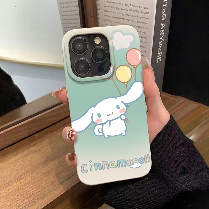 Ốp Điện Thoại Mềm Chống Sốc Màu Gradient Họa Tiết Chú Chó Cinnamon Cho Iphone 811 12 max 13714pro 7VDQ