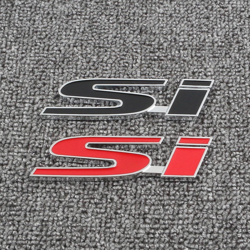 Applicable to Flying Lingpai Civic Modified Typer Car Logo RR Unlimited Si Personality Metal Bumper Stickers Auto Logos odiL