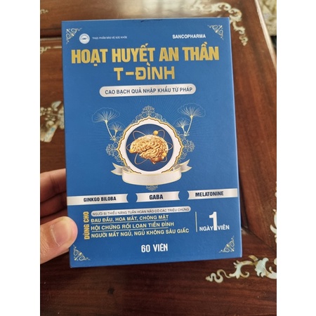 Hoạt huyết dưỡng não an thần, ngủ ngon T - đình Sanco