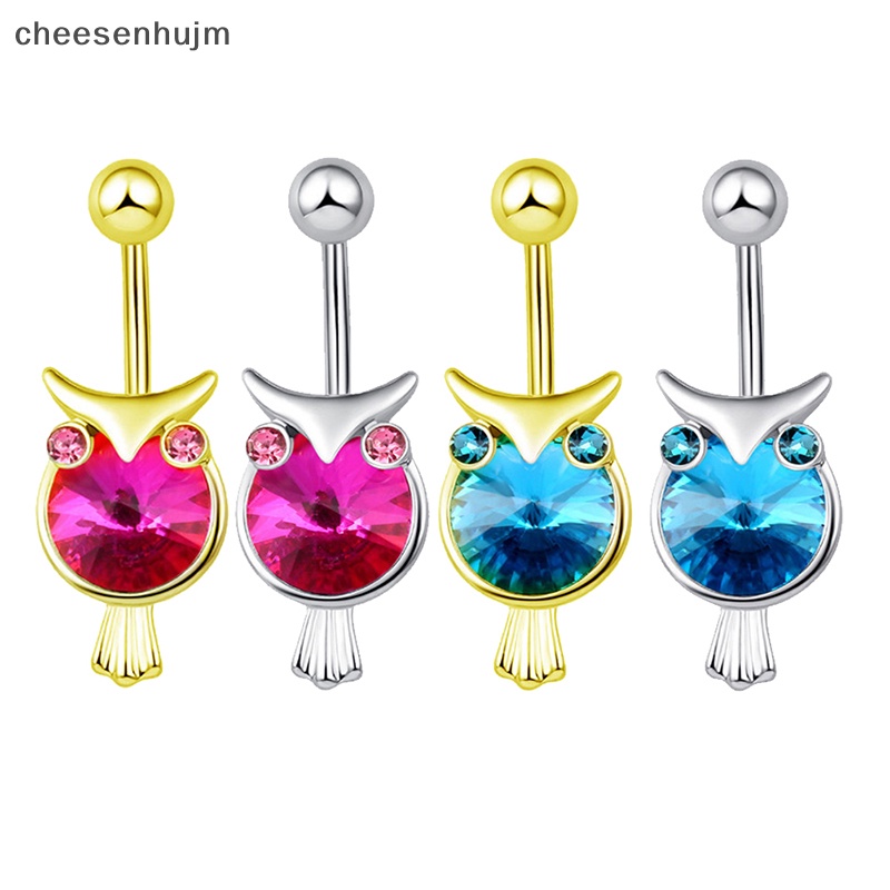 Khuyên Rốn Hình Cú Mèo Đính Đá Zircon Quyến Rũ Cho Nữ