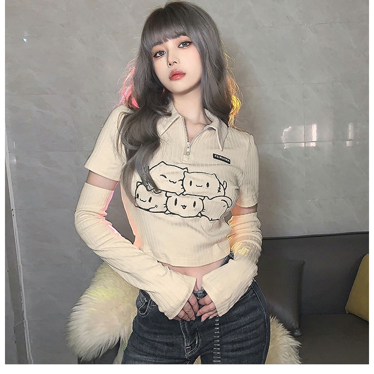 Cassie áo croptop áo croptop nữ Thiết kế ít người cao eo slim hottie ngắn áo khoác 2023 NEW JL1310