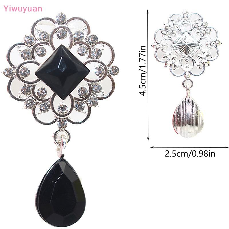 Mặt Dây Chuyền Hình Giọt Nước Bằng Hợp Kim Acrylic Khâu Tay Trang Trí Hộp Quà Đám Cưới DIY Mới