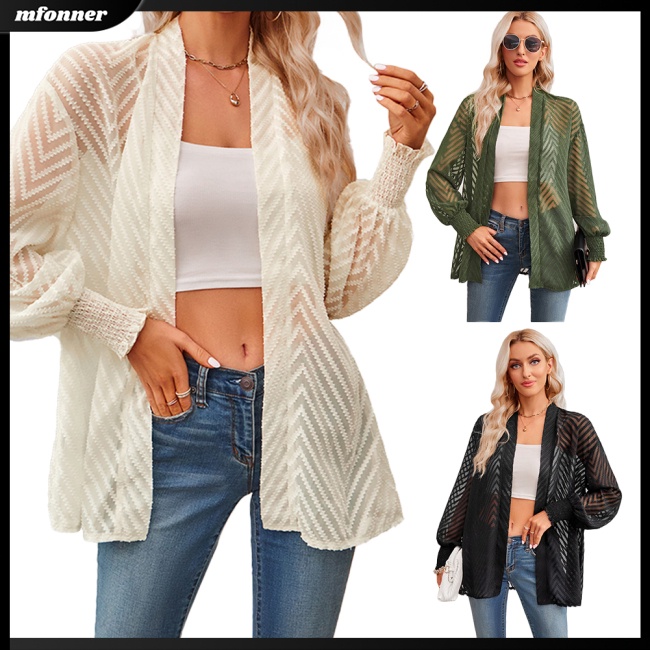 Áo Sơ Mi Nữ Tay Dài Dáng Rộng Màu Sắc Đơn Giản Thanh Lịch