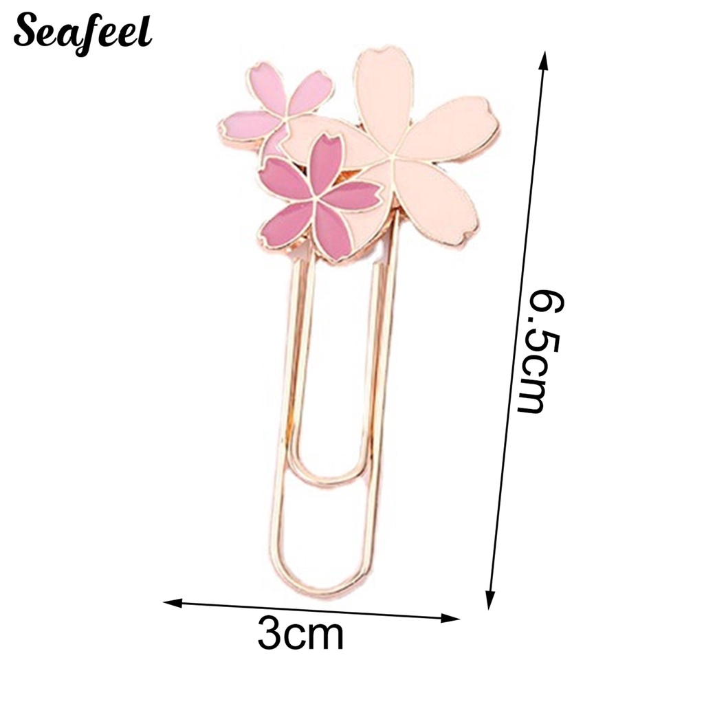 Kẹp Giấy Đánh Dấu Trang Sách Bằng Hợp Kim Kẽm Nhiều Màu Sắc Chống Phai Dễ Thương Dành Cho