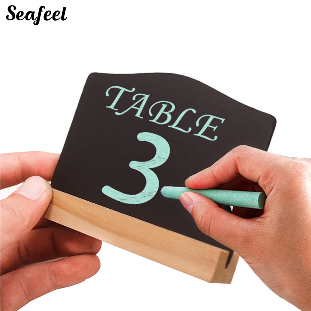 Set 6 Bảng Ghi Chú Hai Mặt Có Thể Xóa Được Tiện Dụng Cho Quán Cà Phê / Cửa Hàng