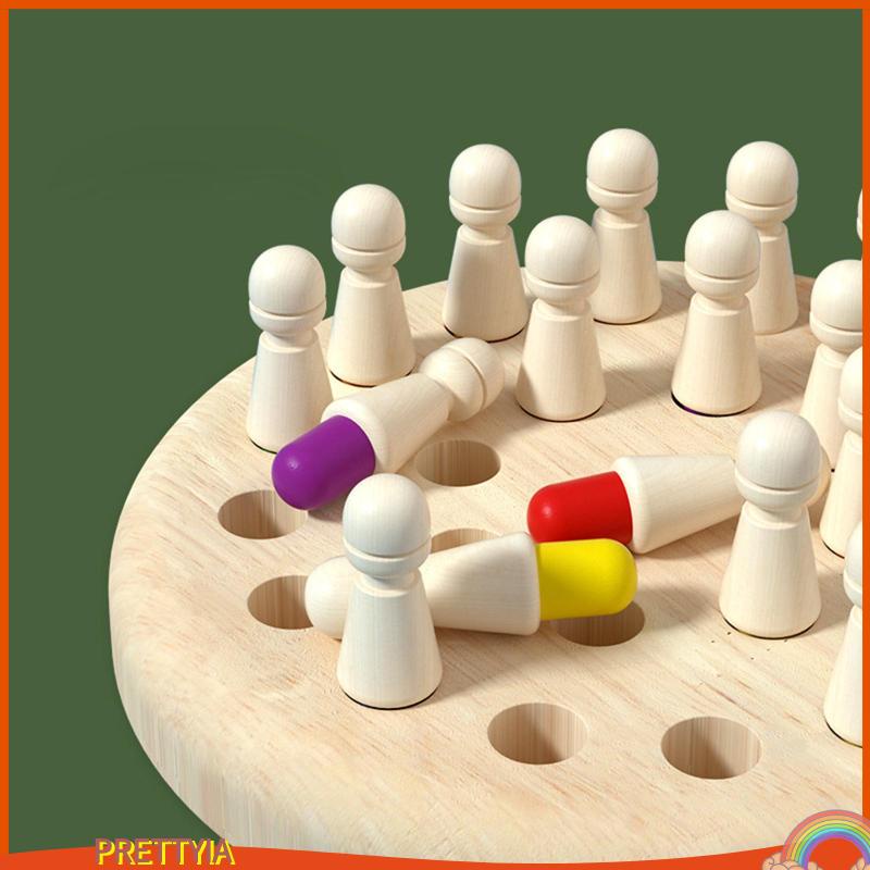 Bộ Trò Chơi Cờ Montessori Bằng Gỗ Rèn Luyện Trí Nhớ Màu Sắc Theo Phương Pháp Montessori