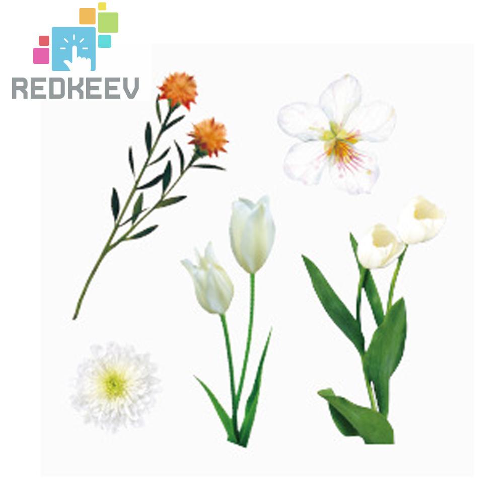 Bộ 20 Sticker Dán Trang Trí Sổ Tay Hình Hoa Nhiều Màu Sắc DIY