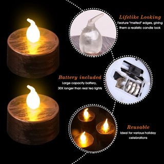 Đèn LED Hình Nến Điện Tử Trang Trí Halloween