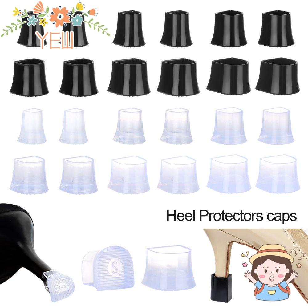 1 Cặp Vỏ Bọc Gót Giày Cao Gót Hình Tròn Bảo Vệ Chống Mòn Chống Sốc