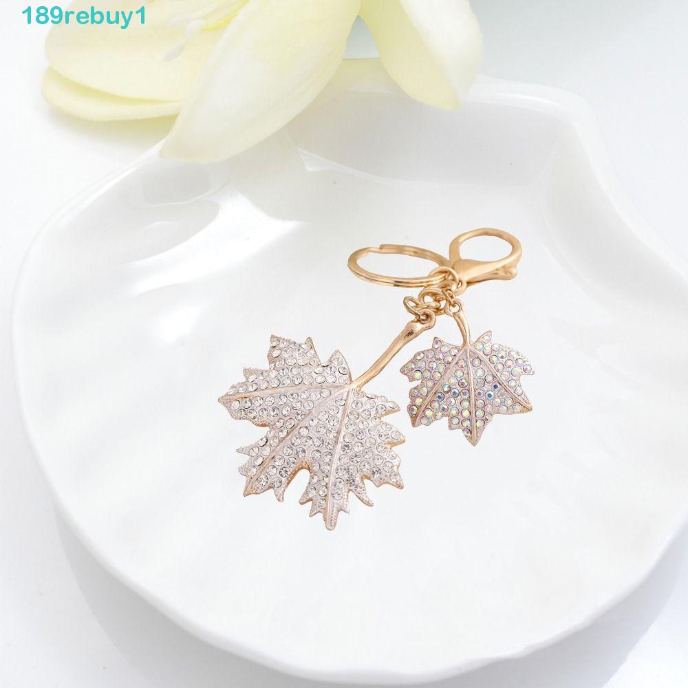 Rebuy1 Móc Chìa Khóa / Túi Xách / Móc Khóa Hình Lá Phong DIY Dành Cho Nam Nữ
