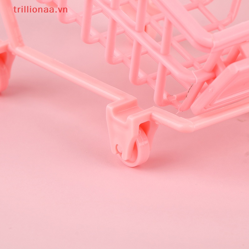 Mô Hình Xe Đẩy Mua Sắm Mini Tỉ Lệ 1: 12 Trang Trí Nhà Búp Bê