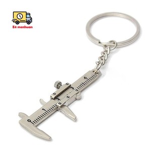 Dụng cụ đo kích thước mini 10cm có móc khóa