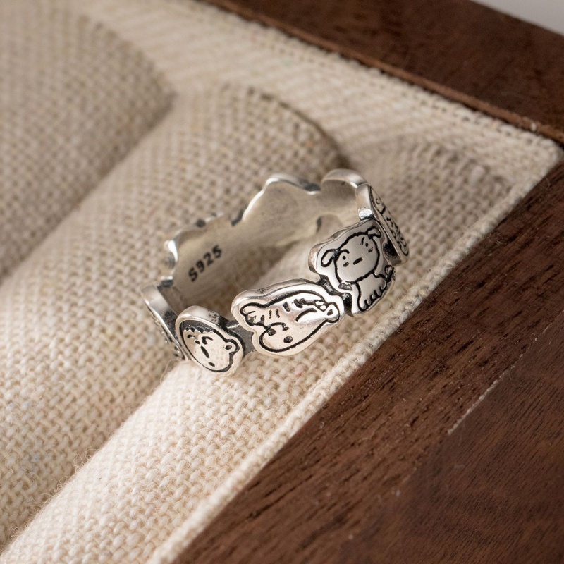 Nhẫn Hở Hình Doraemon / Cậu Bé Bút Chì Shin Dễ Thương Có Thể Điều Chỉnh