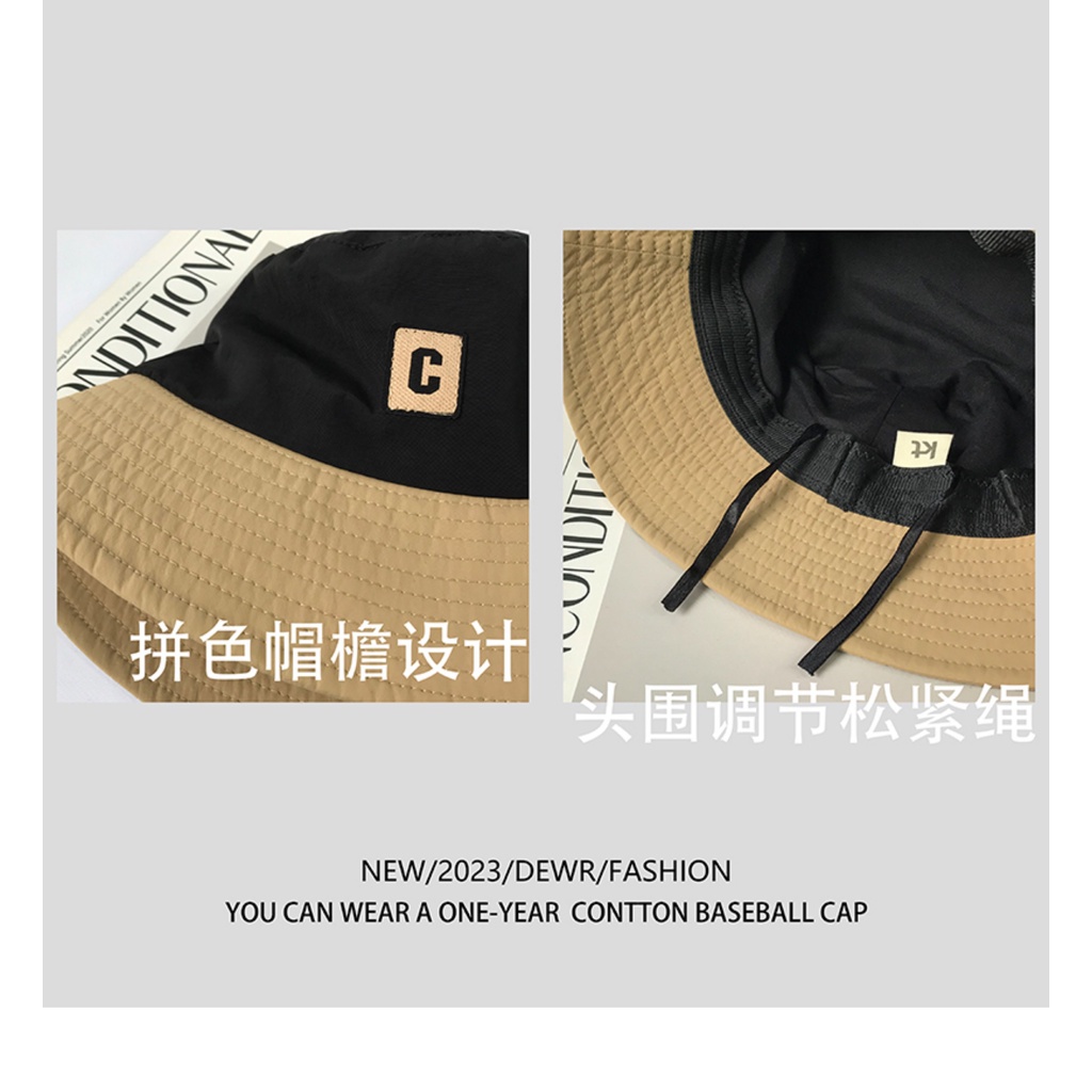 Nón Tai Bèo In Chữ C Màu Sắc Thời Trang Xuân Hè Phong Cách Nhật Bản Cho Nữ