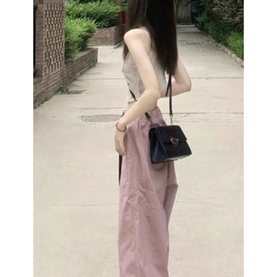 Quần Dài Ống Rộng Màu Sắc Retro Thời Trang Cho Nam Nữ