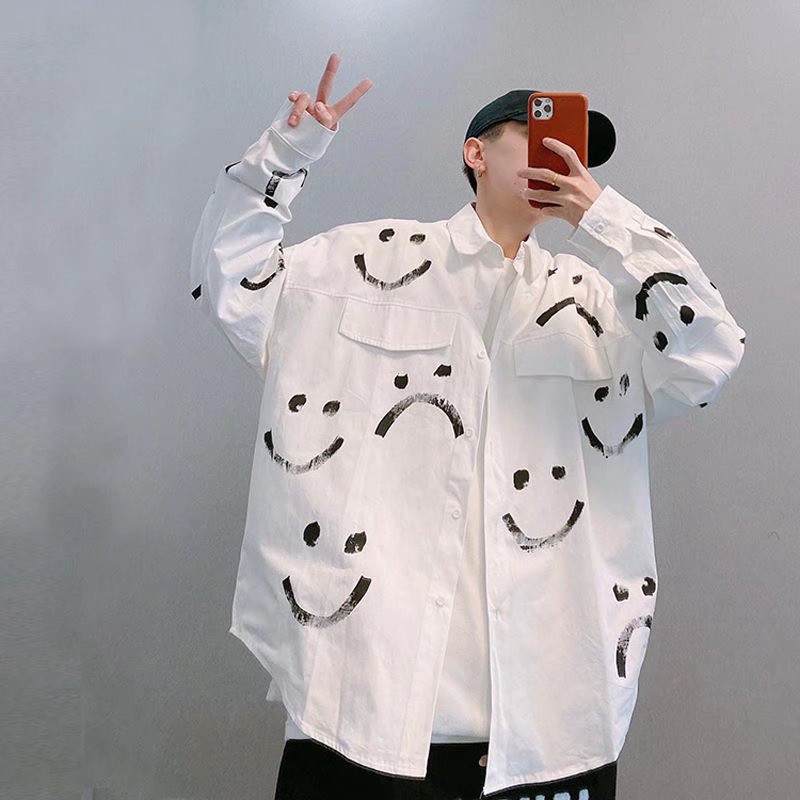 Áo Sơ Mi Cotton Dáng Rộng Màu Trắng Thiết Kế Mới Thoải Mái Thời Trang Mùa Xuân