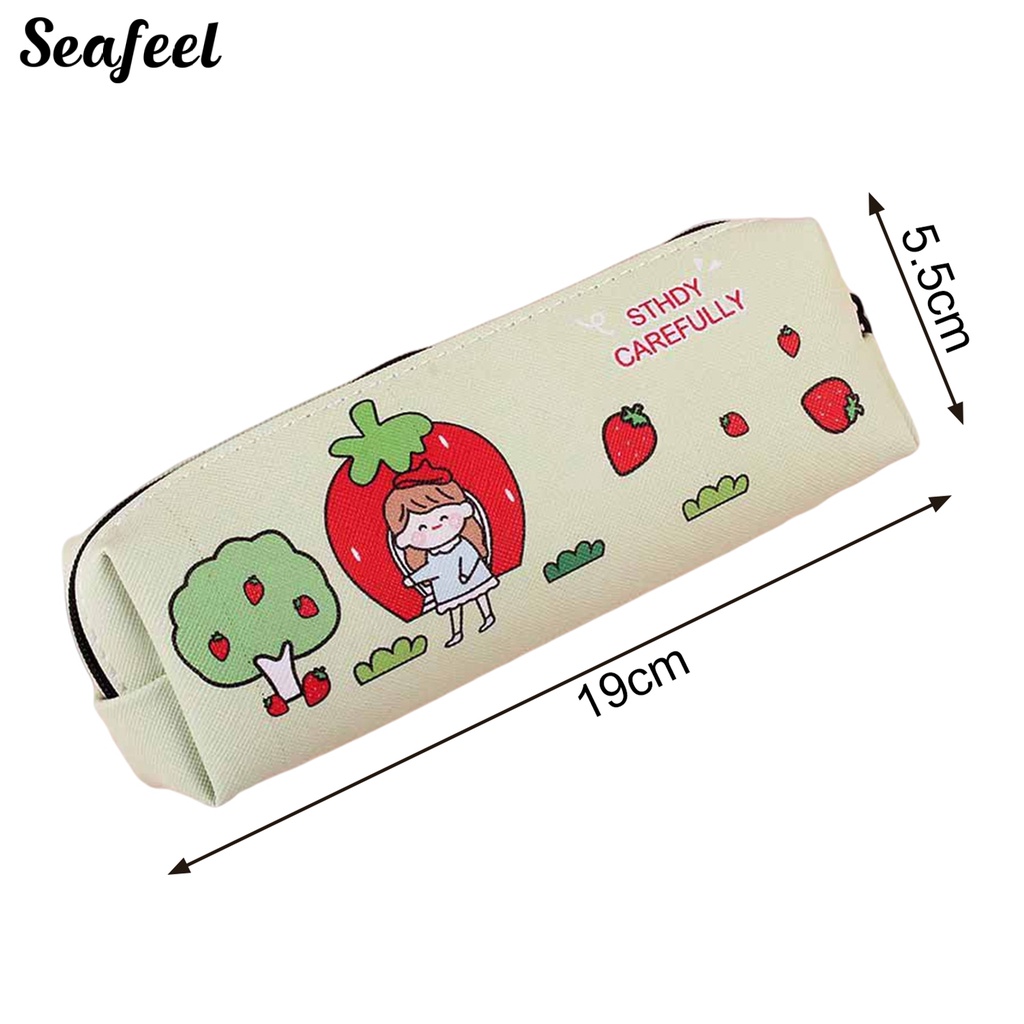 Túi Đựng Bút Bằng Vải Chống Nước Sức Chứa Lớn Trang Trí Đa Ứng Dụng