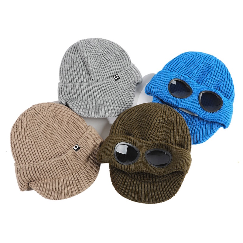 Fancysip Mũ Phi Công Dệt Kim Phối Lông Giữ Ấm Mùa Đông Phong Cách Hip Hop Đường Phố Cho Nam Và Nữ