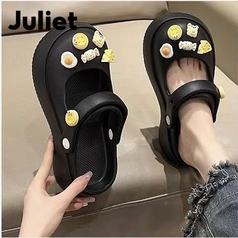 Juliet Dép sandal nữ quai ngang chính hãng nhiều màu đơn giản mẫu mới 2023 Mã B91H09T